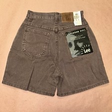 Vintage 1990 s Womens Rivited Lee, Wide Leg Denim Shorts, Deadstock NWT, Size 4