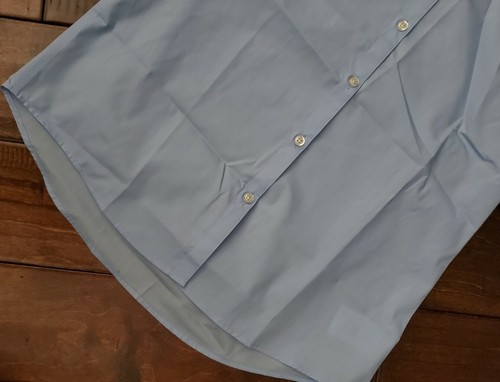 Lands' End Uniform Girls' Short Sleeve Woven Stretch Blouse-Lt. Blue-CHOOSE SIZE - Picture 4 of 7