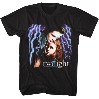 Twilight Movie T- Shirt Edward & Bella Adult New Licensed Black Cotton SM - 5XL