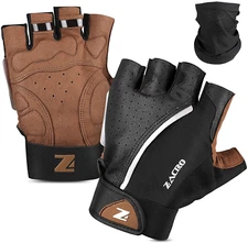 Cycling Short Gloves XL Shockproof Bike Half Finger Fingerless Gloves Bonus Band