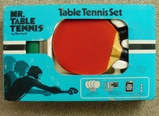 VINTAGE MR TABLE TENNIS PING PONG SET, MADE BY HARVARD, MODEL# 3500, MADE IN USA