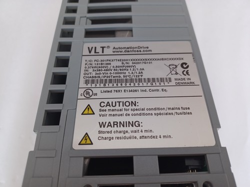 Danfoss Frequenzumrichter VLT FC-301PK37T4E20H1X P/N: 131B1366 0,37 KW - Picture 5 of 12
