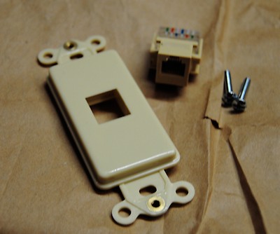 Phone Data Coax Cable Rocker GFCI Switchplate Electrical Wallplate Cover INSERT