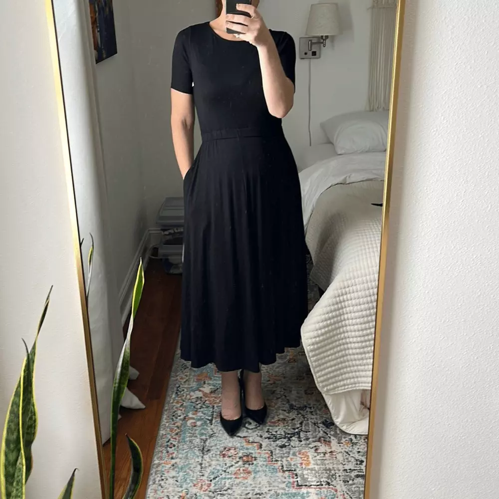 Karen Kane Artisan Midi Dress Black Size XS eBay