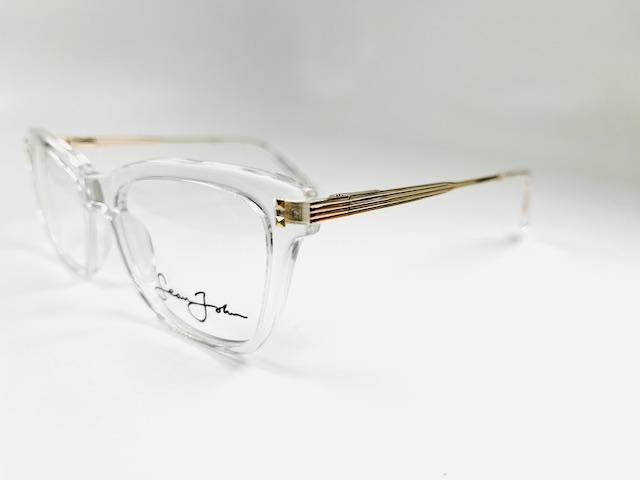 New SEAN JOHN SJLO 612E 971 Clear Crystal & Gold Eyeglasses 