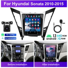 Bluetooth FM RDS Car Stereo for 2010-2015 Hyundai Sonata Android 13