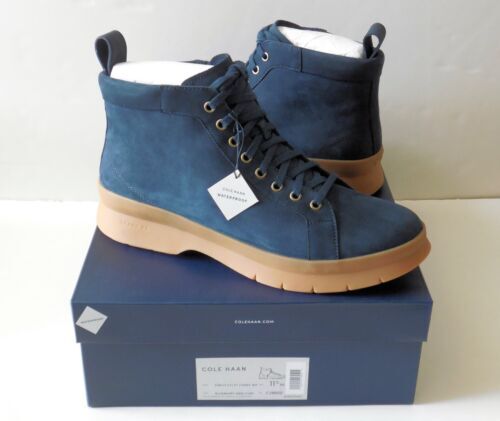 Cole Haan Mens Shoes Blue Suede Wingtip Oxfords C23720 Size  display picture 2