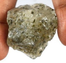 Natural 107.65 Ct Green Rutile Quartz Collection Specimen Gemstone Rough E5338