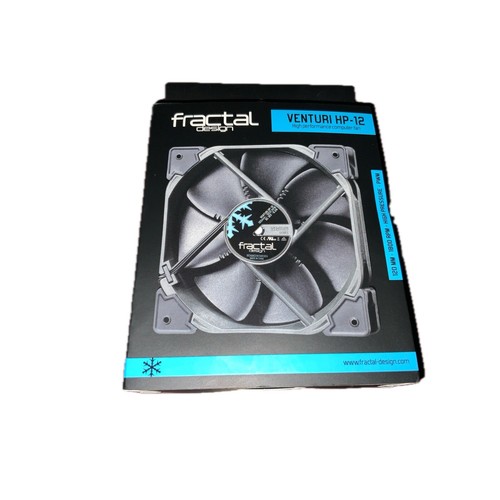B/NEW Fractal Design Venturi HF-12 Black Case Fan FD-Fan-Vent Venturi HP-12 PWM