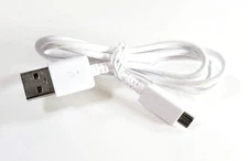 Sync and Charge Micro USB to USB Cable, White