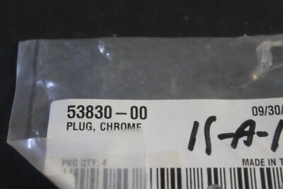 NEW Genuine HARLEY Davidson CHROME HOLE PLUG *QTY 3* OEM NEW Genuine HARLEY Davidson CHROME HOLE PLUG *QTY 3* OEM