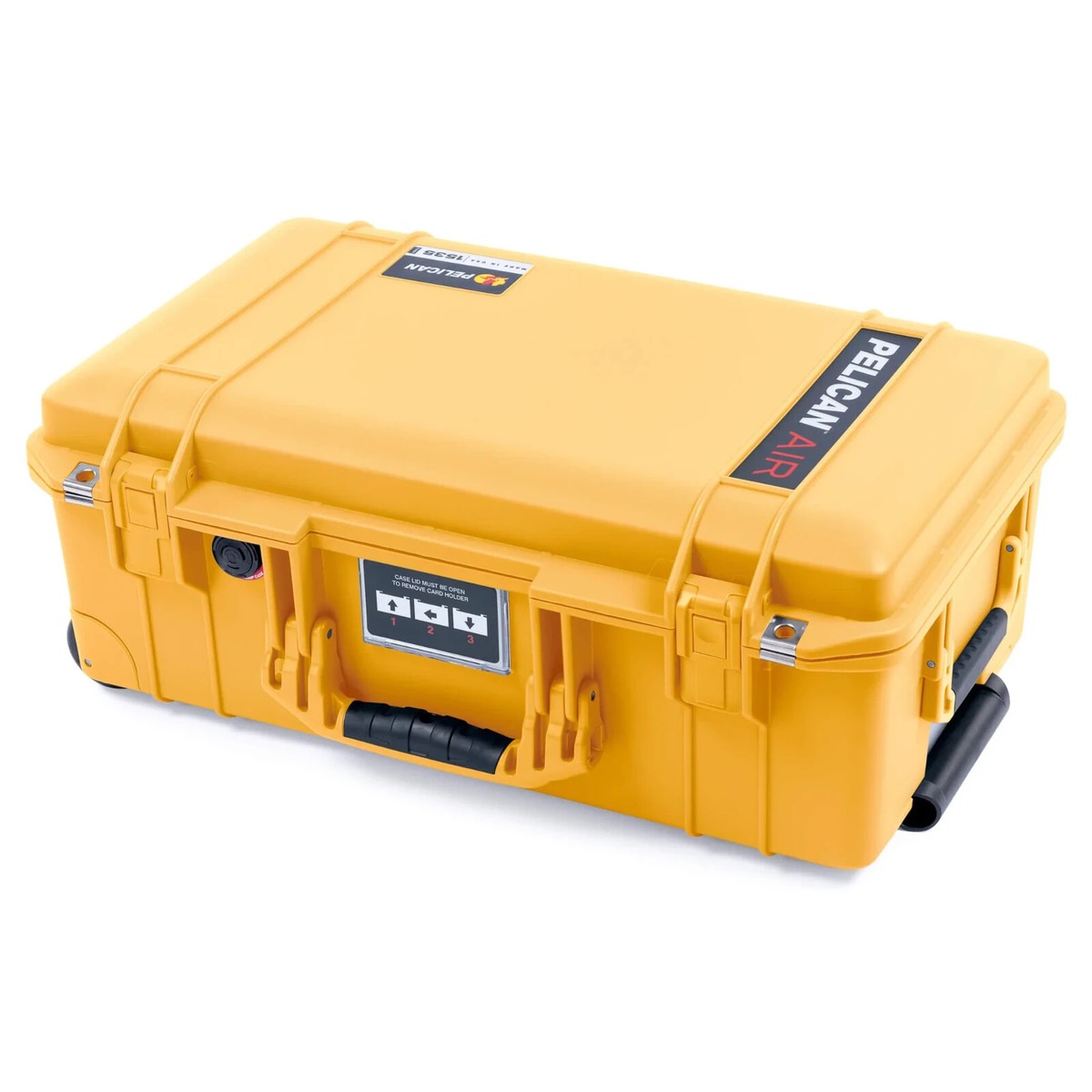 Yellow Pelican 1535 Air case With Foam. With wheels. | eBay