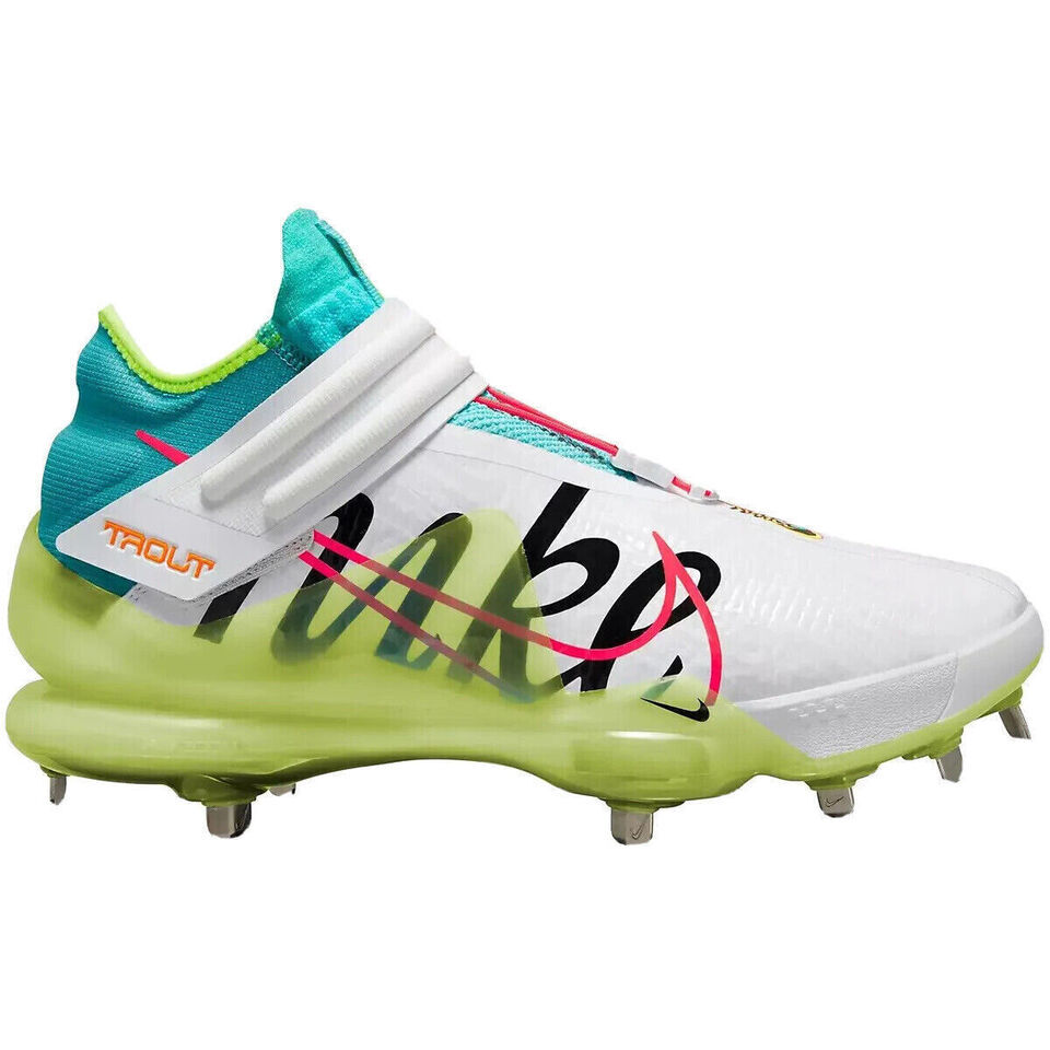 NIKE FORCE ZOOM TROUT 7 BASEBALL CLEATS YOU PICK SIZE WHITE  display picture 1