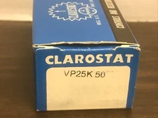 Honeywell Clarostat Resistor 50 ohm ohms 25 watt watts VP25K50 VP25K-50 NOS New