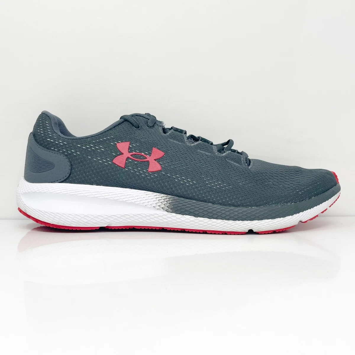 Under Armour Mens Charged Pursuit 2 3022594-103 Gray Running Shoes