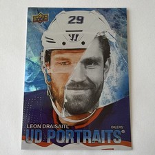 Upper Deck 2025-26 Series 1 UD Portraits P-30 Leon Draisaitl Oilers Hockey Card
