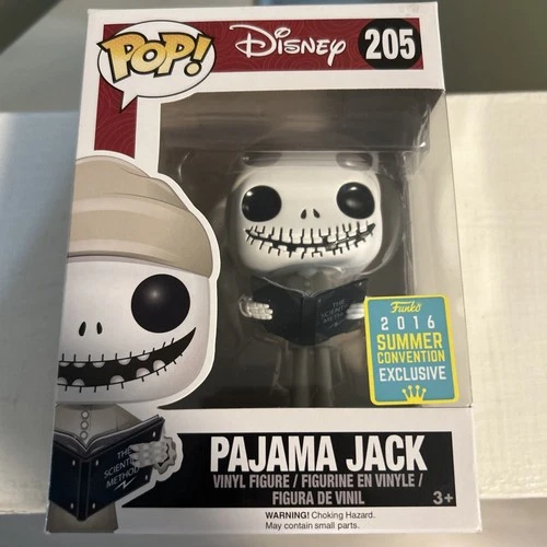 Funko Pop Disney PAJAMA JACK SKELLINGTON 205 ~ 2016 SUMMER CONVENTION
