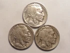 1935-P 1935-D 1935-S  NICE "1935"  BUFFALO NICKEL 3 PC YEAR SET!