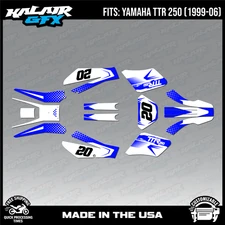 Graphics Kit for YAMAHA TTR250 (1999-2006) TTR 250 SPEAR-blue-shift