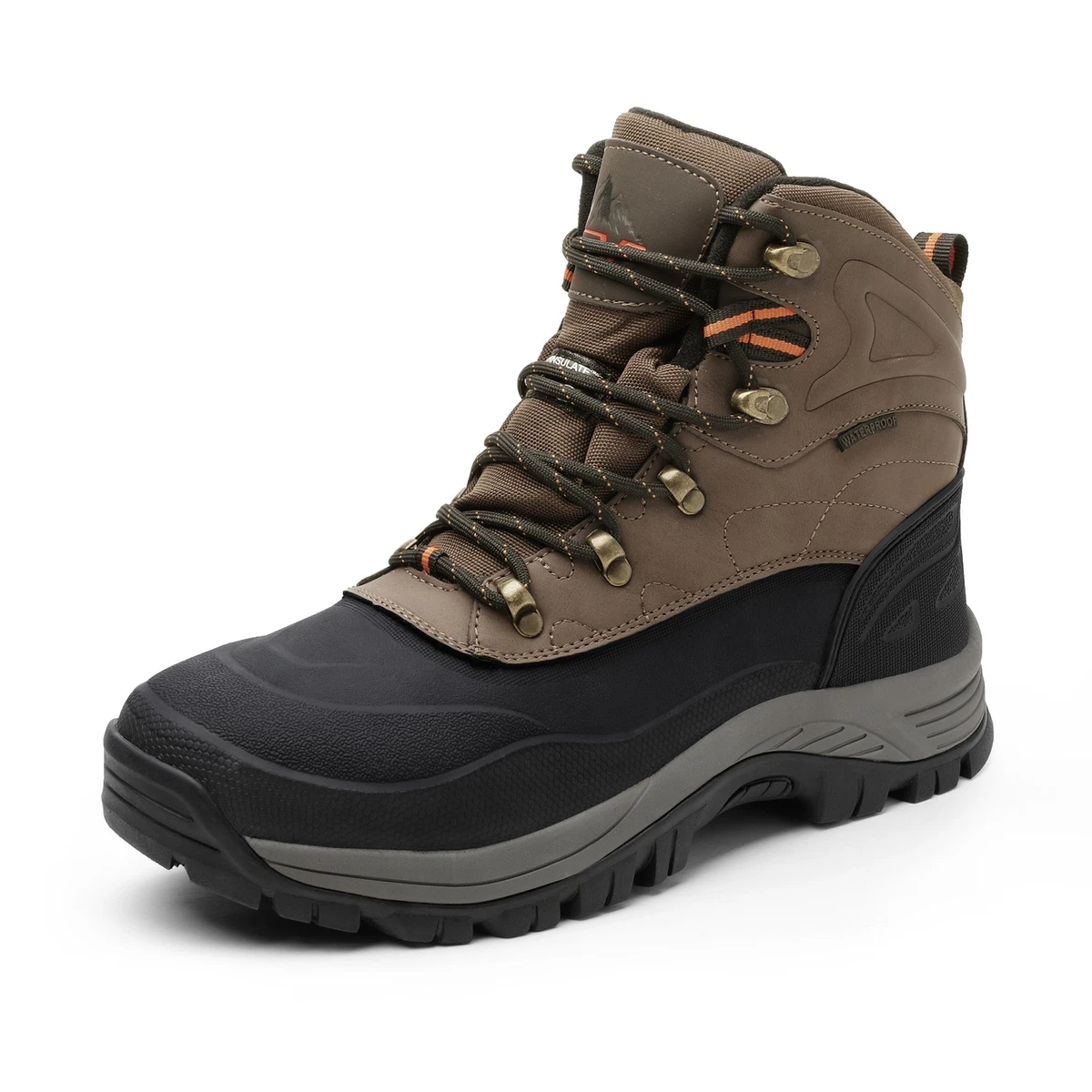 NIB Leather Winter Insulated Snow Boots Hiking Walking Men\'s 12 Wide Toe Box gdxvjhbj Mens Snow Boots Wide Winter Hike Footwear Barefoot  main image 4