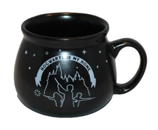 Hogwarts is My Home black coffee mug stoneware Harry Potter cauldron