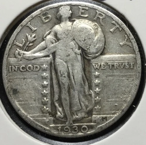 1930 Standing Liberty Silver Quarter 25 Cents