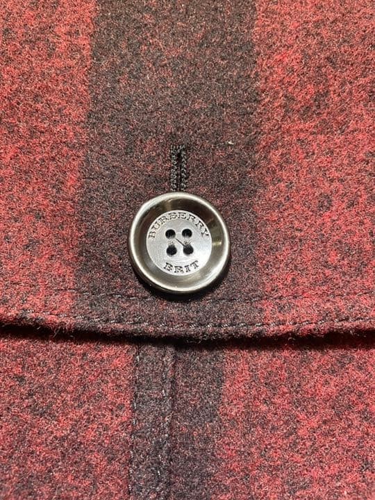 Burberry   Red Check  Brit Official  Trench Peacoat thumbnail 6