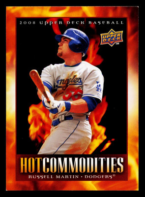 2008 Upper Deck Hot Commodities Russell Martin #HC47 Los Angeles Dodgers