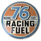 Vintage Union 76 Gasoline Sign - Porcelain Racing Fuel Gas Service Pump Sign