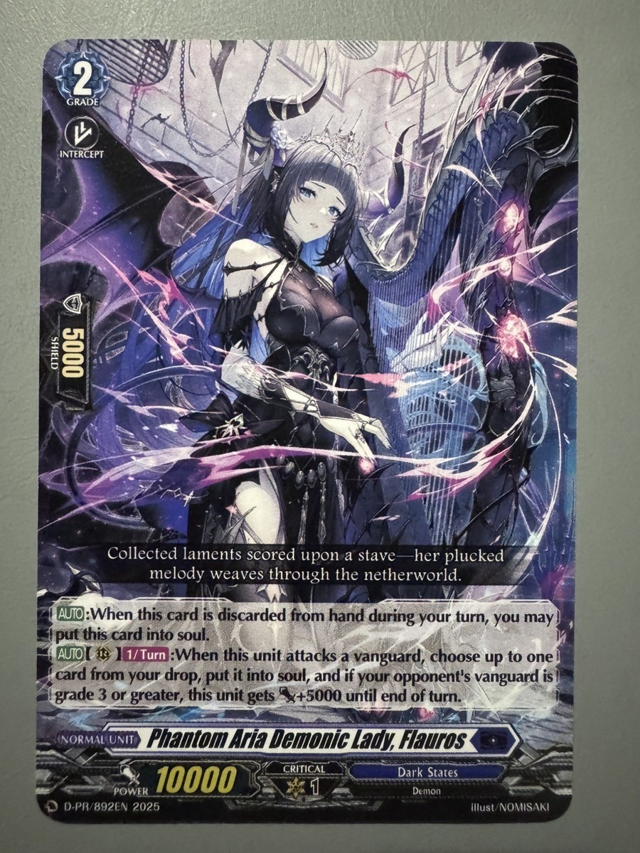 CARDFIGHT VANGUARD PHANTOM ARIA DEMONIC LADY FLAUROS (DARK STATES