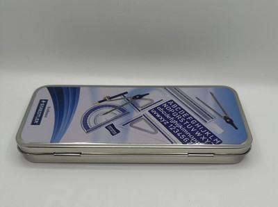 Staedtler Xcellence Drafting Tool Set Metal Tin w/ Compass, Protractor, Rulers
