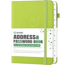 Address Book with Alphabetical Tabs, Hardcover Password Book, Address Organiz