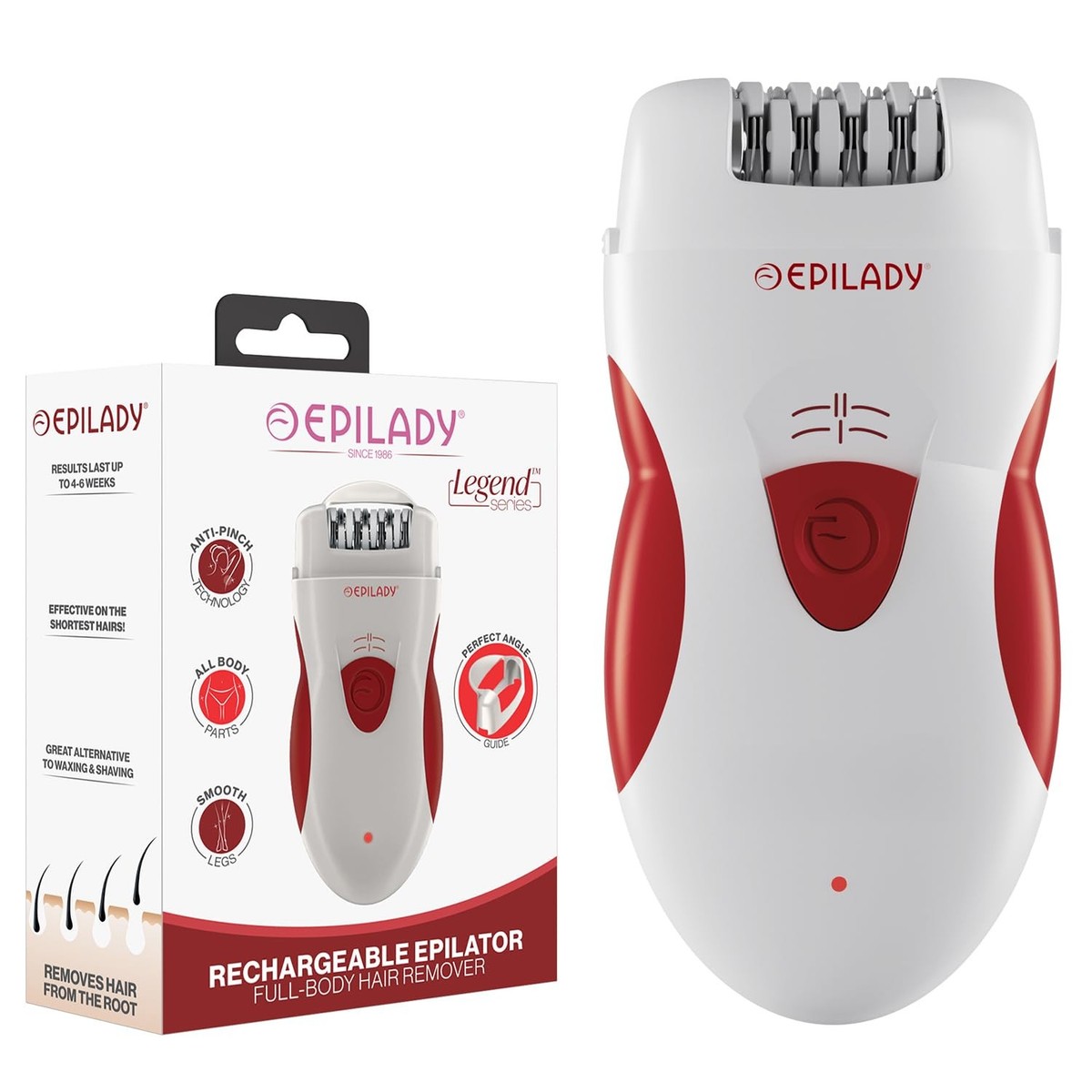 Epilady Legend 4 | Cordless Epilator Hair Removal Device for Women