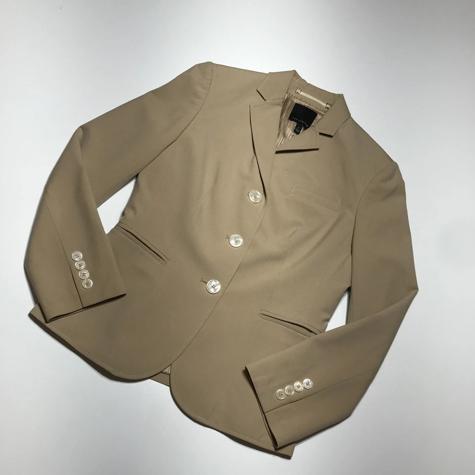 限量西装外套 2 码经典职业学院棕褐色通风嵌线口袋 — 第 2/4 张图片