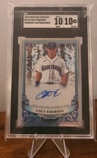 2024 Bowman Sterling - Prospect Autographs Colt Emerson #PA-CE SGC 10/10