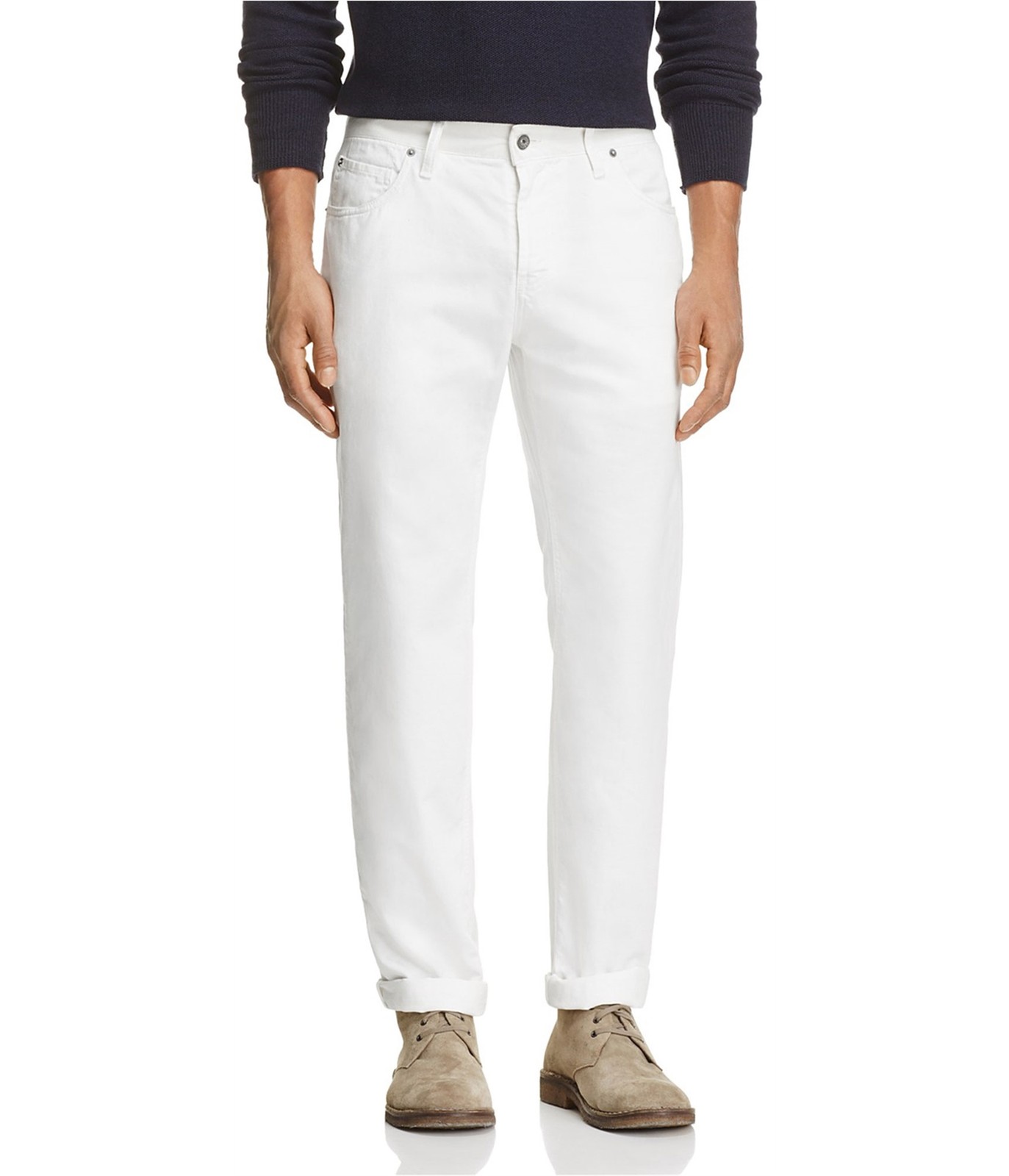 Повседневные мужские брюки-чино из парусины Eidos Napoli, белые, 32 Вт x 34 л