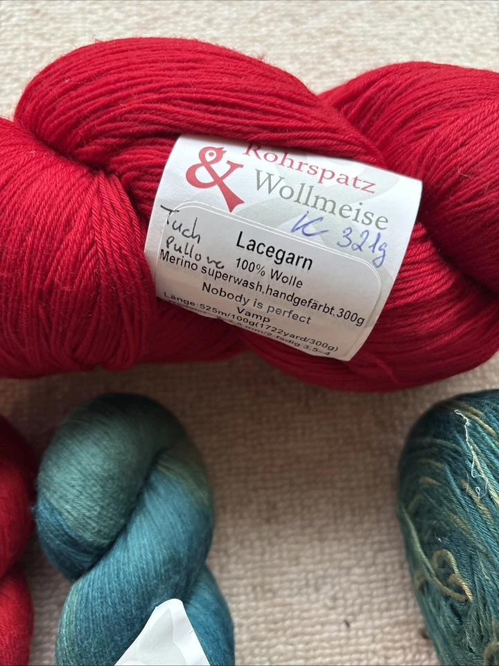 Rohrspatz & Wollmeise Wolle, Merino, 4 x Pure, 1 x Wolle/Seide, 1 kg - Bild 3 von 4