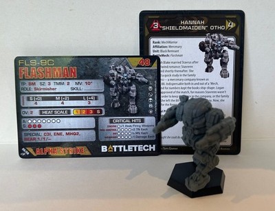 Battletech Flashman Mini (Black Remnant Command Lance) - Catalyst Game Labs