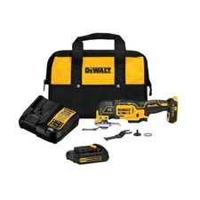 Dewalt DCS356C1 20V MAX XR Oscillating Tool Kit with Blades, Battery & Charger