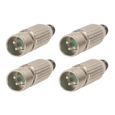 Lot of 4 New ORIGINAL Switchcraft AAA3MZ XLR Male Connector, Cable Mount