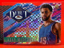 2024-25 TOPPS FINEST THUNDER  AJAY MITCHELL RC DEBUT X-FRACTOR DIE-CUT D-29