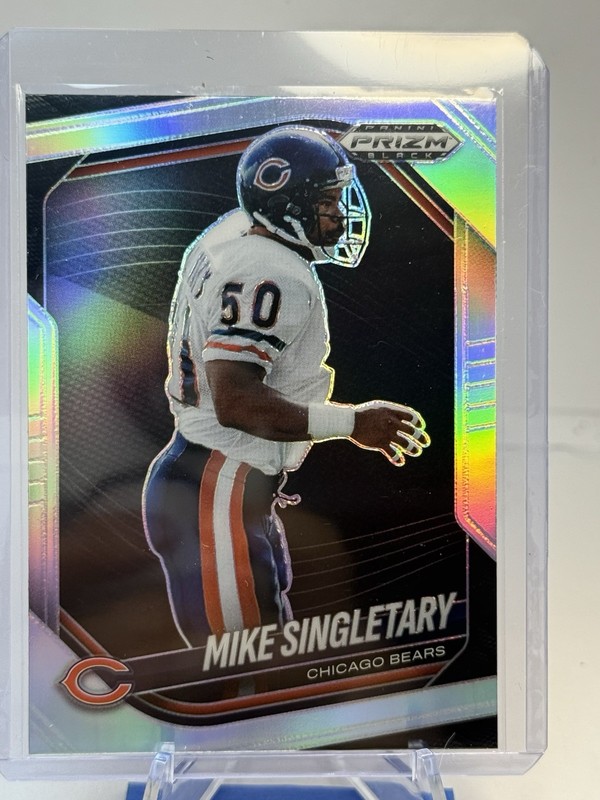  Prizm Black 2025 Mike Singletary #23 Chicago Bears Prizm Football Silver