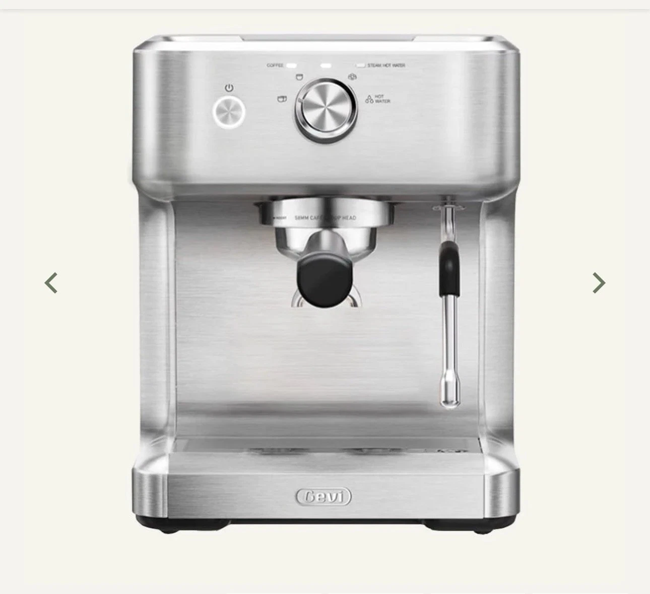 GEVI Ezbru 1000 Espresso Coffee Maker Machine with Pre-infusion ECMC0 C4
Opens in a new window or ta