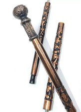 Hand Carved Royal Walking Stick Wooden Cane Luxury Victorian Style Walking Cane