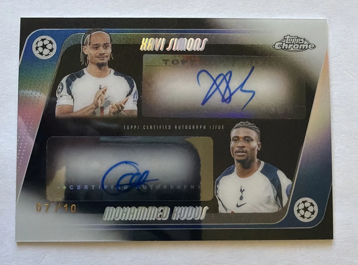 Topps Soccer Tottenham Hotspur Autographed Sports Trading Cards