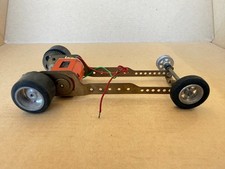 Vintage 1:24 Scale Adjustable Slot Car Chassis with Motor