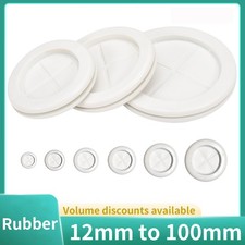 Round Rubber Plug Hole Grommet for Protecting Cable Wire Hole Plug 12mm - 100mm