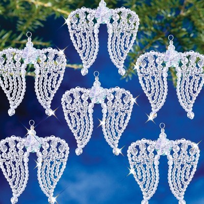 The Beadery Urlaub Perlen Ornament Kit-Engelsflügel 3,25''X3,5'' ergibt 6-BOK-748