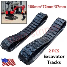 180mm x 72mm x 37mm Heavy-Duty Rubber Track for TYPHON 0.8T-2T mini excavators