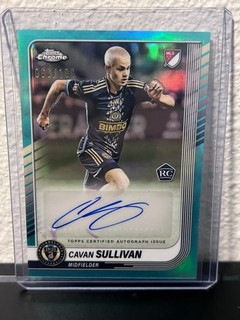 2025 Topps Chrome Cavan Sullivan Auto Aqua Refractor Rookie /199